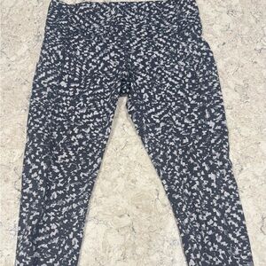 Lululemon Athletica Monochrome Checkered Leggings Sz 12